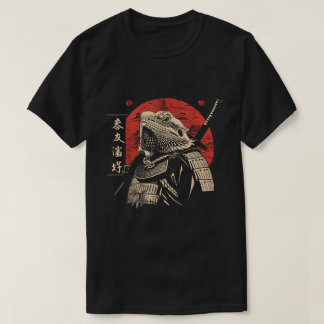 Bearded Dragon as Japanska Samurai T Shirt