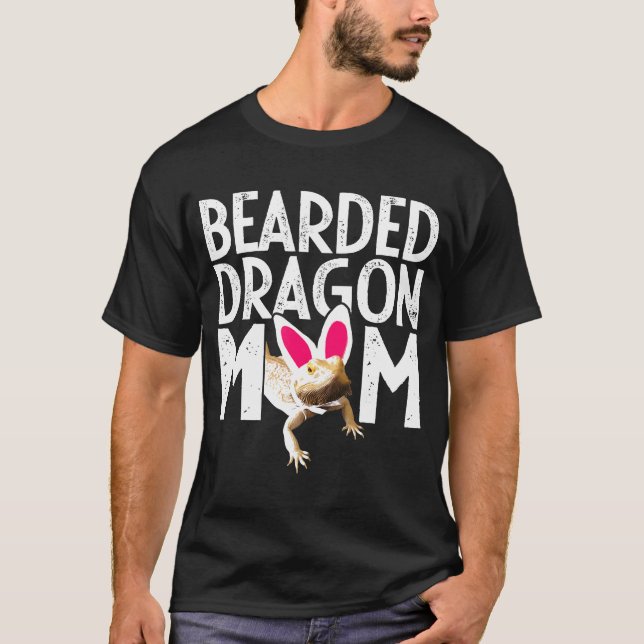 Bearded Dragon Bearded Dragon Mamma T Shirt (Framsida)