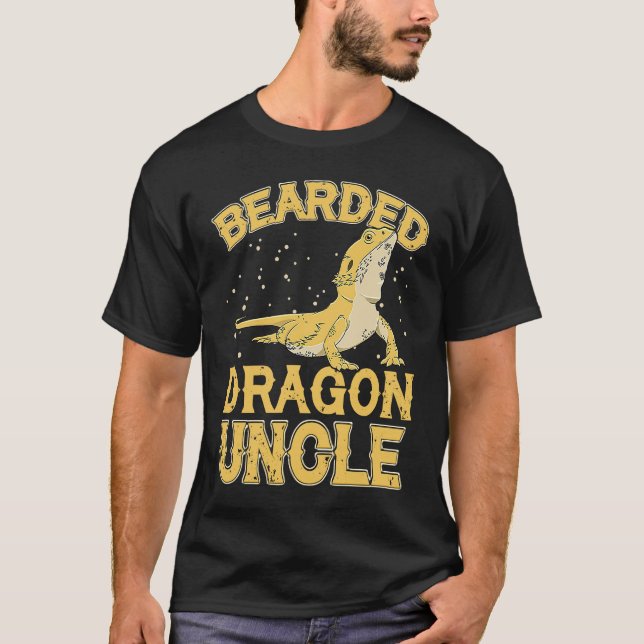 Bearded Dragon  Bearded Dragon Uncle T Shirt (Framsida)