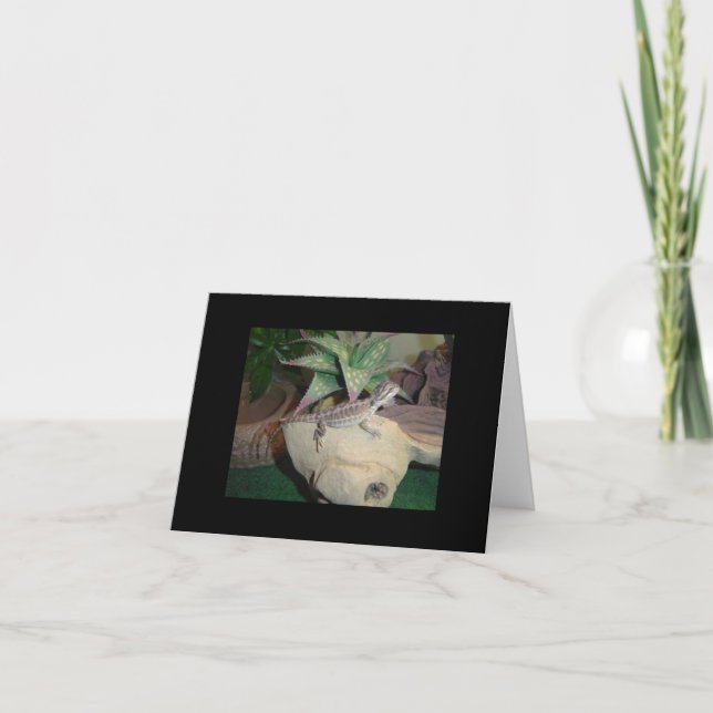 Bearded Dragon Blank Notecard, baby Kort (Framsida)
