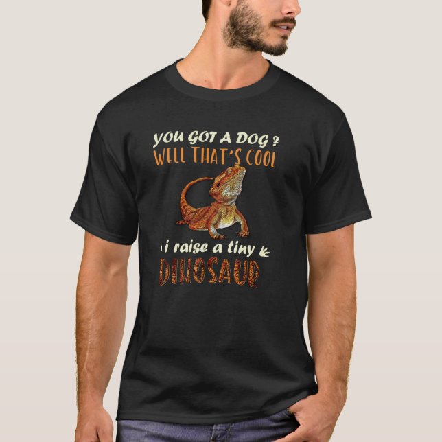 Bearded Dragon Costume Bearded Dragon Pet Owner T Shirt (Framsida)