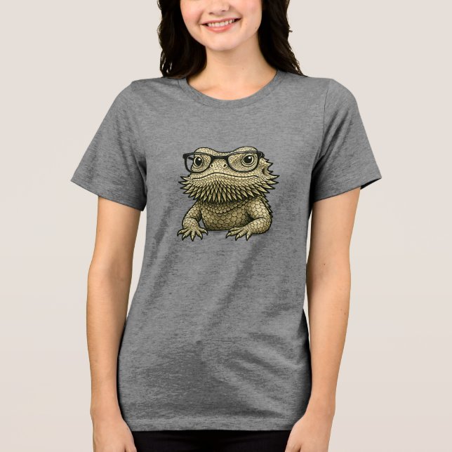 Bearded Dragon • Cute Beardie Design T Shirt (Framsida)