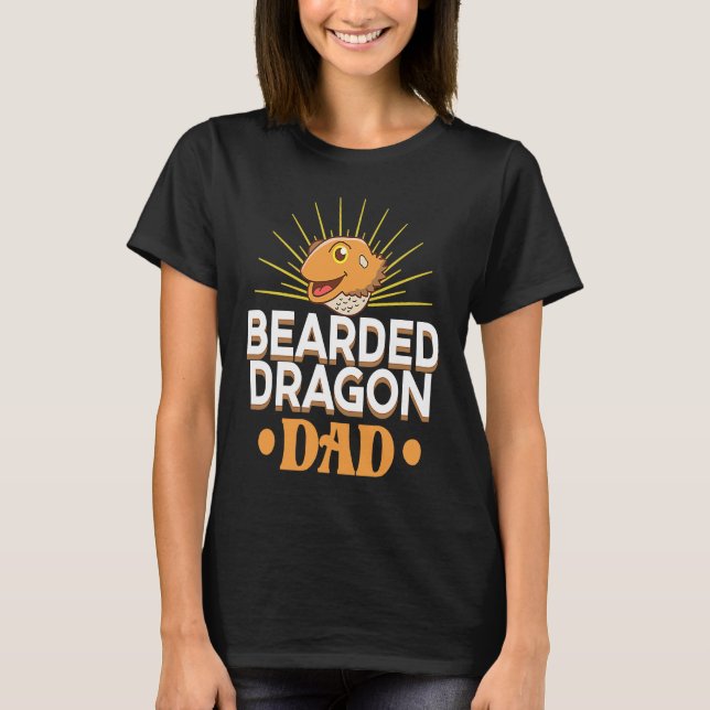 Bearded Dragon  Dad Reptiles Pet Reptile Owner Gra T Shirt (Framsida)