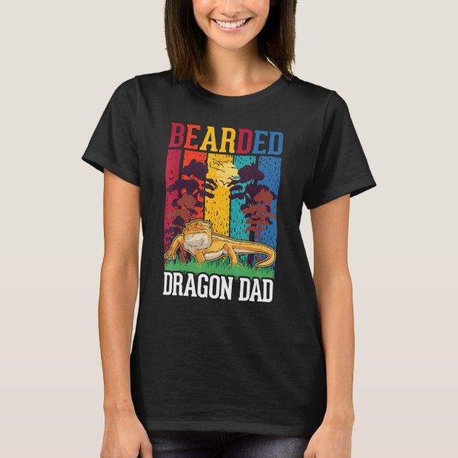 Bearded Dragon Dad T Shirt (Framsida)