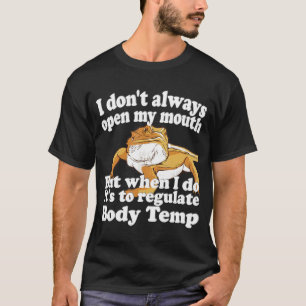 Bearded Dragon Fact Body Temperature Quote Selling T Shirt