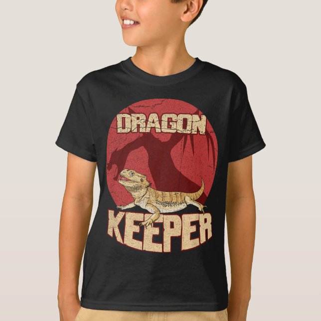 Bearded Dragon för en reptile Nerd T Shirt (Framsida)