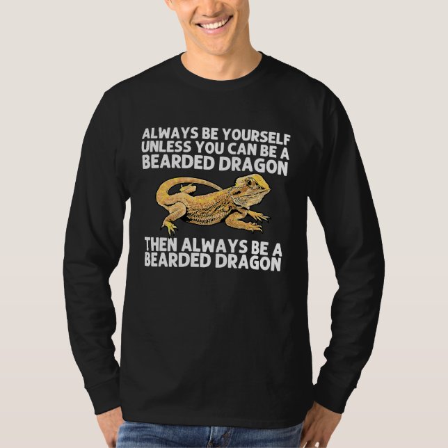 Bearded Dragon  For Men Women Pogona Lizard Animal T Shirt (Framsida)