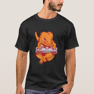 Bearded Dragon Gamer Boys Kids Video Game Players T Shirt