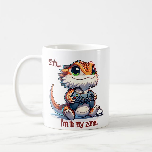 Bearded Dragon Gamer Kaffemugg (Vänster)