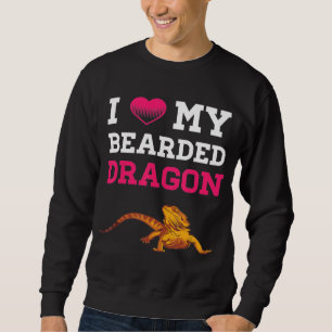 Bearded Dragon I Kärlek Mina bojkottade Manar Kvin Lång Ärmad Tröja
