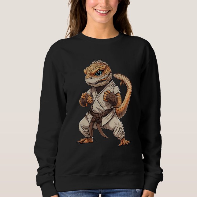 Bearded Dragon Judo Kickboxing Wrestling Karate Ma T Shirt (Framsida)