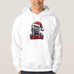 Bearded Dragon Julafton, God jul Santa Lizard Hoodie