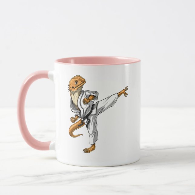 Bearded Dragon Karate Mugg (Vänster)