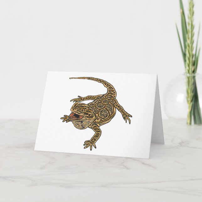 Bearded Dragon Kort (Framsida)