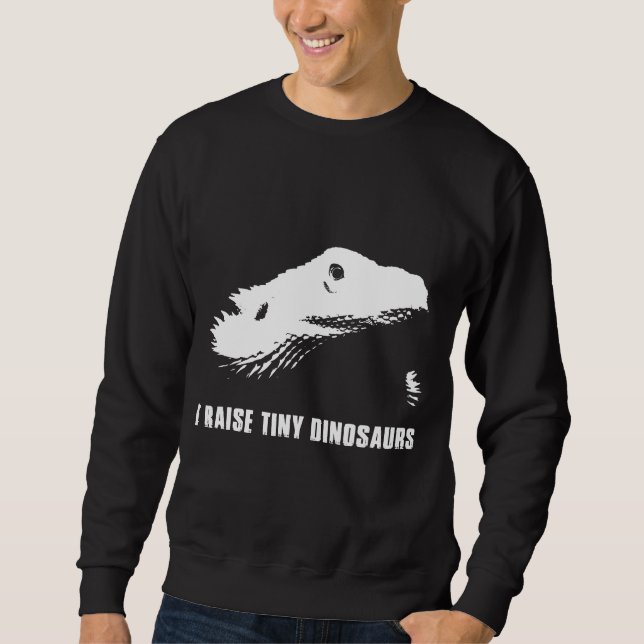 Bearded Dragon Lizard Beard Idea Lång Ärmad Tröja (Framsida)
