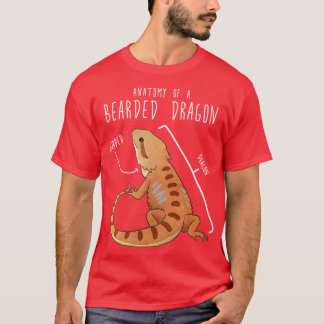 Bearded Dragon Lizard Reptile Anatomy 1 T Shirt