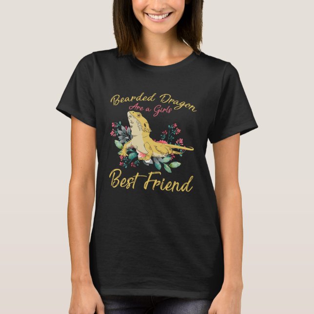 Bearded Dragon Lizard  Reptile Mom Girl Woman T Shirt (Framsida)