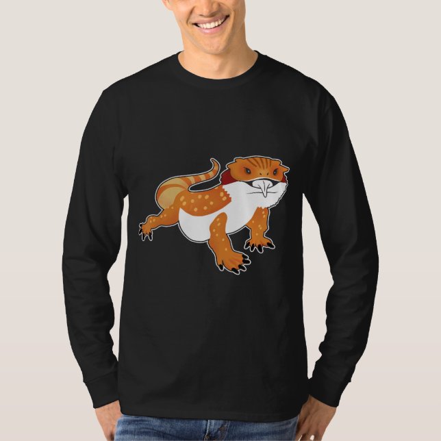 Bearded Dragon  Lizard T Shirt (Framsida)