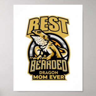 Bearded Dragon Mamma Poster