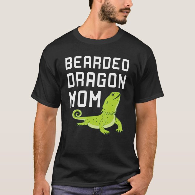 Bearded Dragon Mamma T Shirt (Framsida)