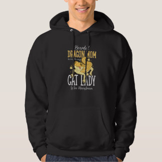 Bearded Dragon Mom Crazy Cat Lady Is too Mainstrea Hoodie