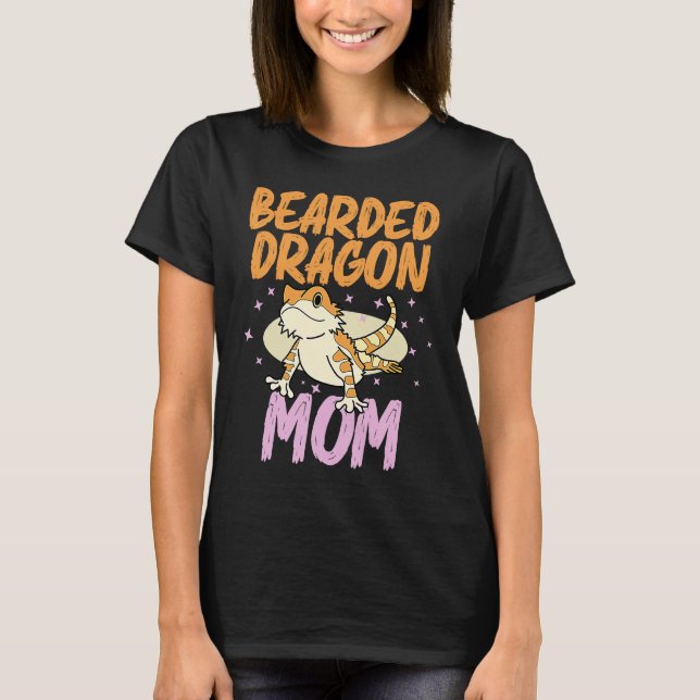 Bearded Dragon  Mom Reptiles Pet Reptile Owner Gra T Shirt (Framsida)