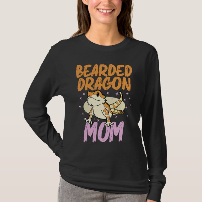Bearded Dragon  Mom Reptiles Pet Reptile Owner Gra T Shirt (Framsida)