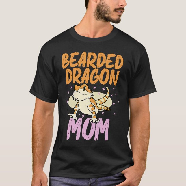 Bearded Dragon  Mom Reptiles Pet Reptile Owner Gra T Shirt (Framsida)