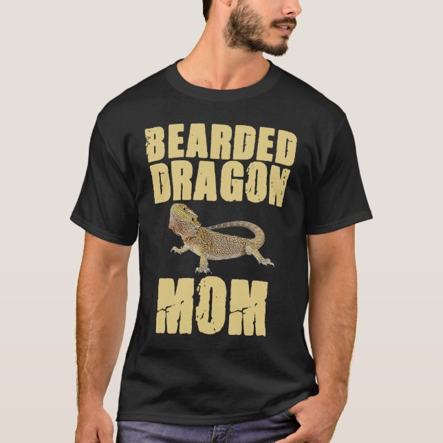 Bearded Dragon  Mom Reptiles Pet Reptile Owner Gra T Shirt (Framsida)