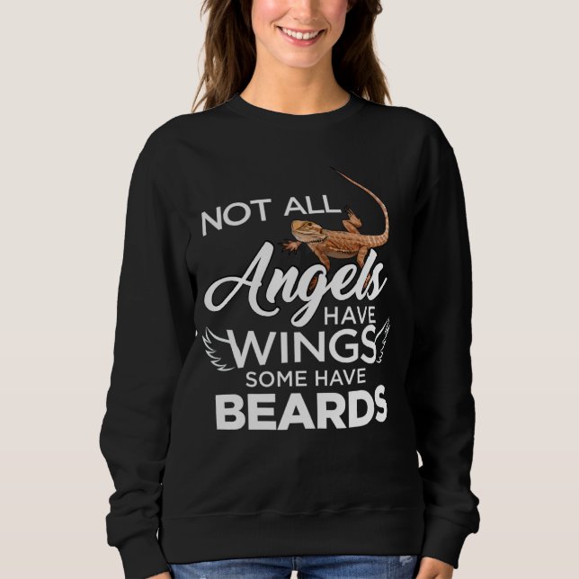 Bearded Dragon Not All Angels Have Wings Some Have T Shirt (Framsida)