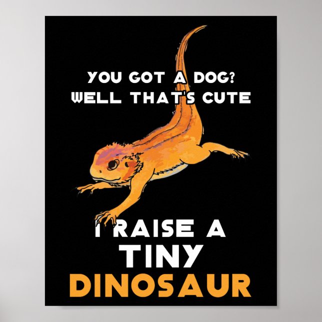 Bearded Dragon Owner Bearded Dragon Pet Bearded Poster (Framsidan)
