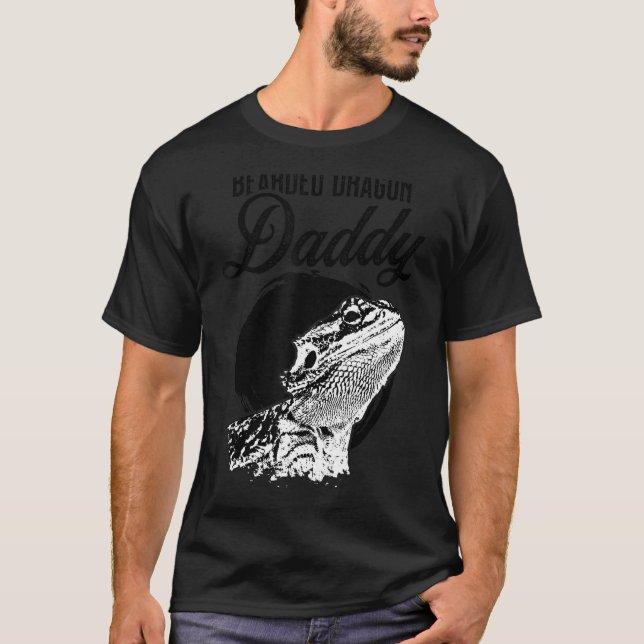 Bearded Dragon pappa Far Pappa Bearded Dragon T Shirt (Framsida)