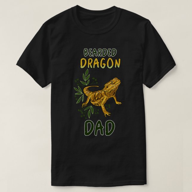 Bearded Dragon Pappa T Shirt (Design framsida)