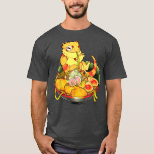 Bearded Dragon Ramen Noodles Kawaii Japanska Anime T Shirt