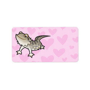 Bearded Dragon/Rankin Dragon Kärlek Adressetikett