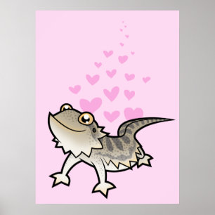 Bearded Dragon/Rankin Dragon Kärlek Poster