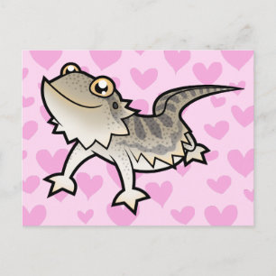 Bearded Dragon/Rankin Dragon Kärlek Vykort