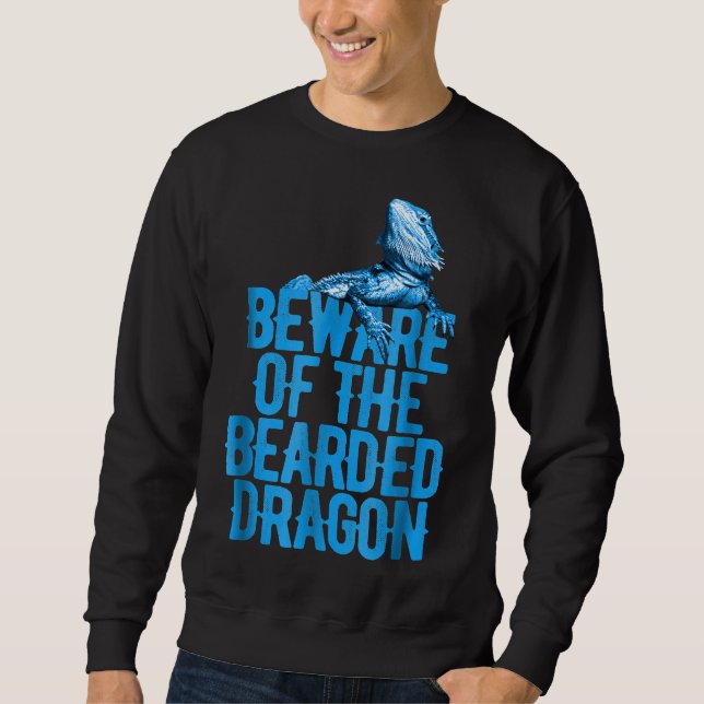 Bearded Dragon respekterar skäggarnas varsamhet mo Lång Ärmad Tröja (Framsida)