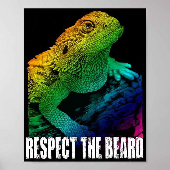 Bearded Dragon respekterar skägget Poster (Framsidan)