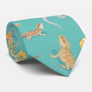 Bearded Dragon Scatter Mönster transparent Slips