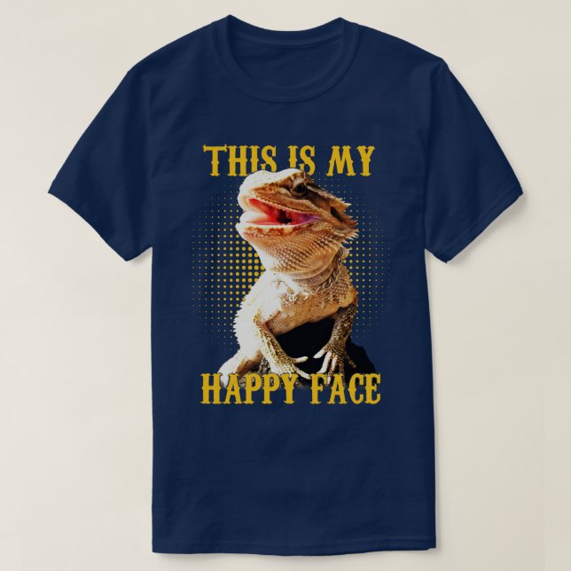 Bearded Dragon Shirt Bearded Dragon Älskare T Shirt (Design framsida)