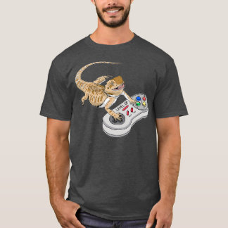 Bearded Dragon Spela upp videospel Reptiler T Shirt