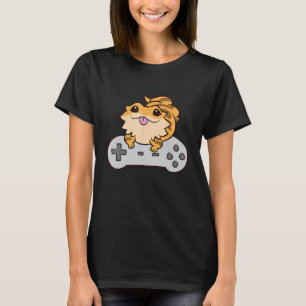 Bearded Dragon Spela videospel Pagona Lizard G T Shirt