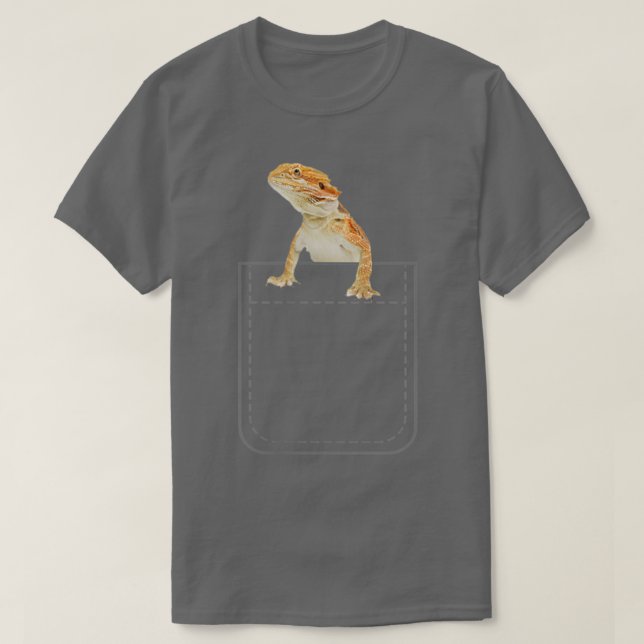 Bearded Dragon Tee Youth Bearded Dragon Pocket (Design framsida)
