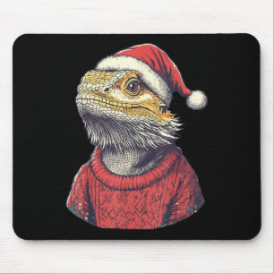 Bearded Dragon Ugly Sweater Santa Hat-julen Musmatta