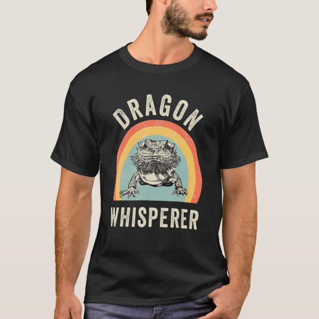 Bearded Dragon Whisperer Beardie Mom Reptile Anima T Shirt (Framsida)