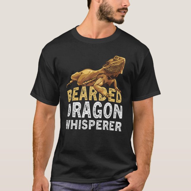 Bearded Dragon Whisperer  Lizard Reptile Animals O T Shirt (Framsida)
