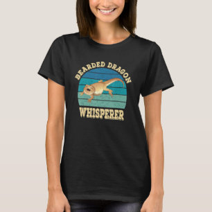 Bearded Dragon Whisperer Lizard Reptile Retro Vint T Shirt