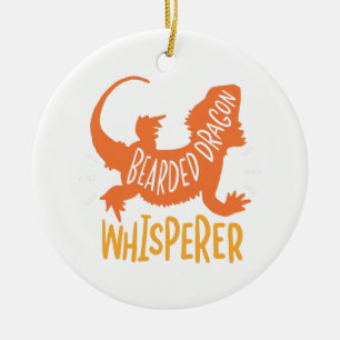 Bearded Dragon Whisperer Reptile Ceramic Ornament