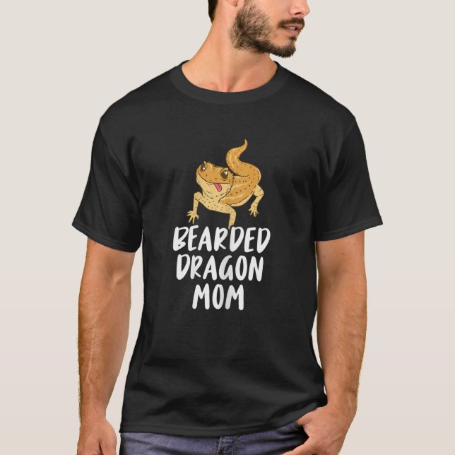 Bearded Dragons Cute Lizard Bearded Dragon Mamma T Shirt (Framsida)